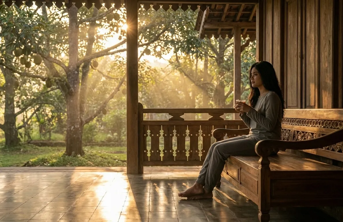 Suasana damai setelah pembersihan rumah Trenggalek selesai dilakukan